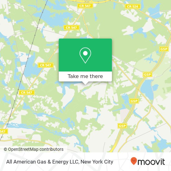 All American Gas & Energy LLC map