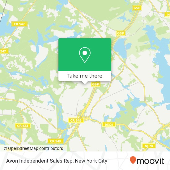 Mapa de Avon Independent Sales Rep