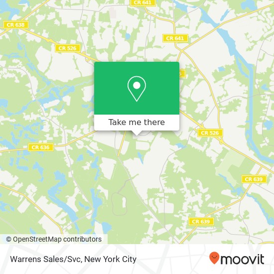 Warrens Sales/Svc map