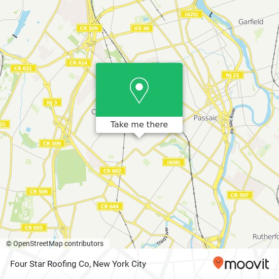 Mapa de Four Star Roofing Co