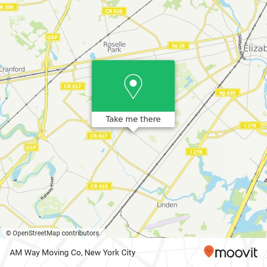 Mapa de AM Way Moving Co