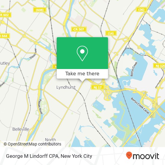 George M Lindorff CPA map