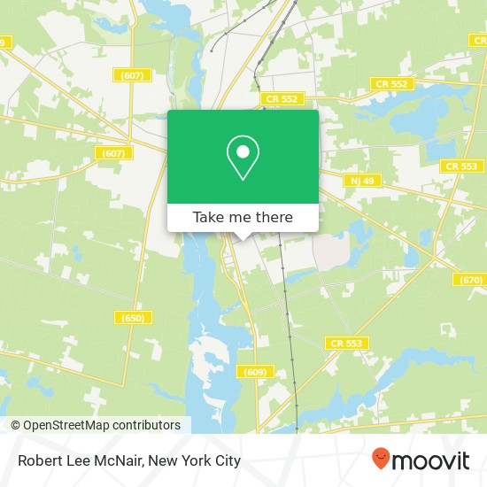 Robert Lee McNair map