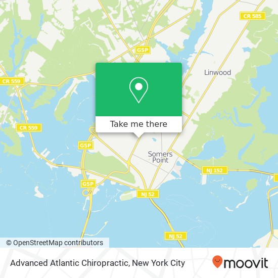 Advanced Atlantic Chiropractic map