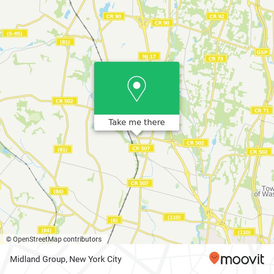 Mapa de Midland Group
