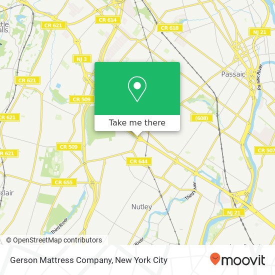 Gerson Mattress Company map