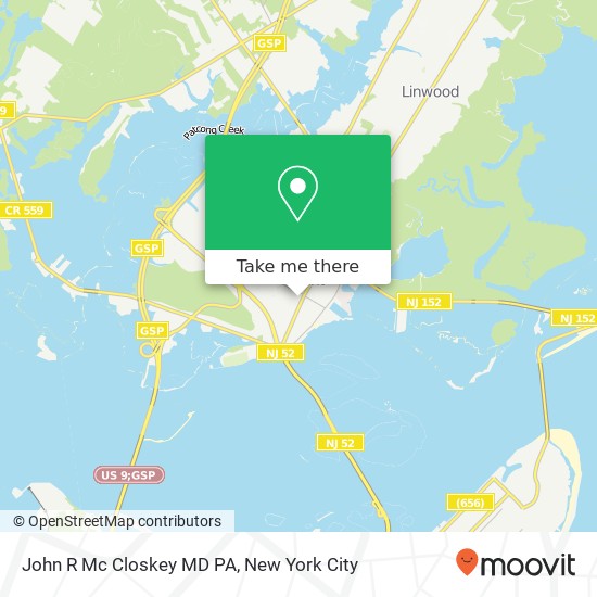 John R Mc Closkey MD PA map