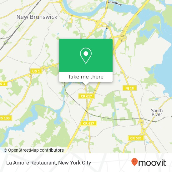 Mapa de La Amore Restaurant