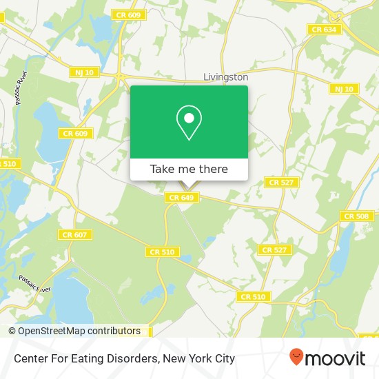 Center For Eating Disorders map