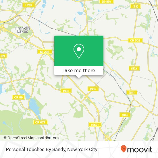 Personal Touches By Sandy map
