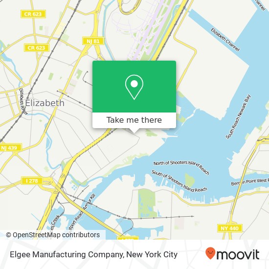 Elgee Manufacturing Company map