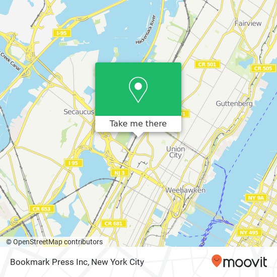 Bookmark Press Inc map