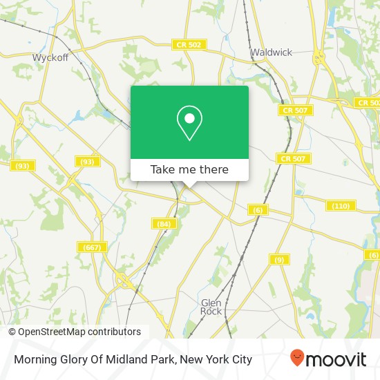 Mapa de Morning Glory Of Midland Park