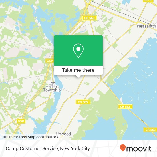 Camp Customer Service map