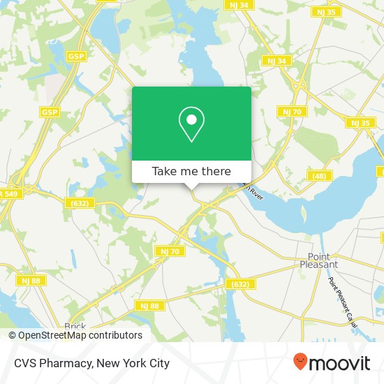 CVS Pharmacy map