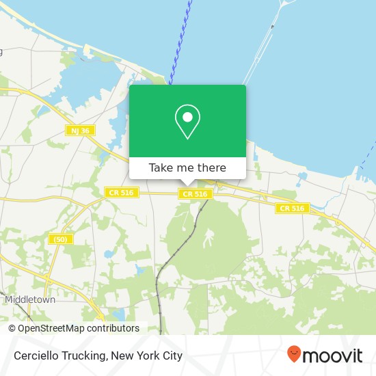 Cerciello Trucking map