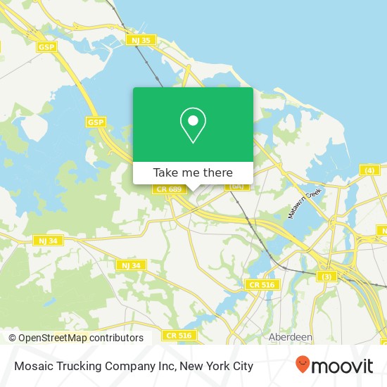 Mapa de Mosaic Trucking Company Inc