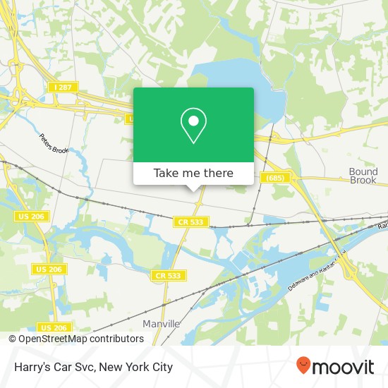 Harry's Car Svc map