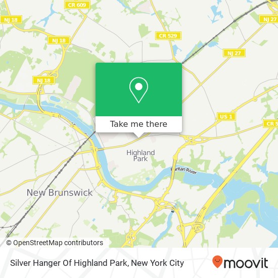 Mapa de Silver Hanger Of Highland Park