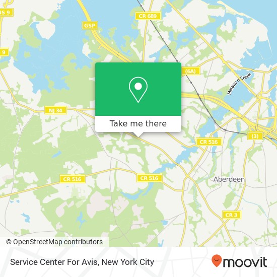 Service Center For Avis map