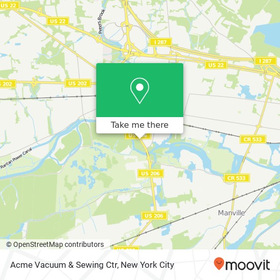 Mapa de Acme Vacuum & Sewing Ctr