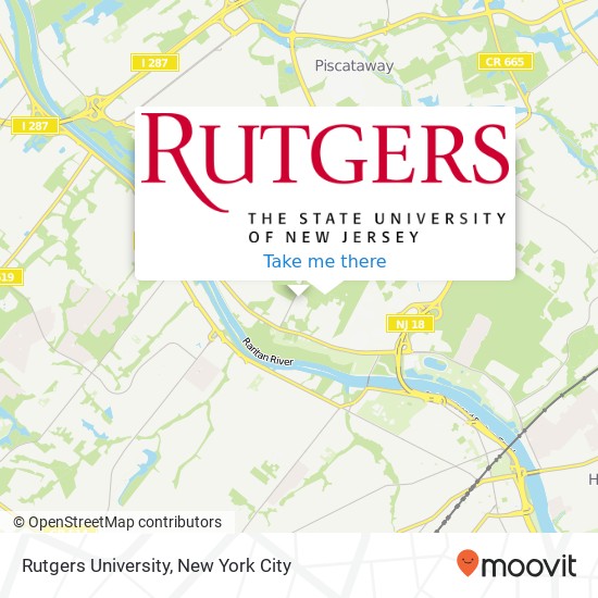 Rutgers University map