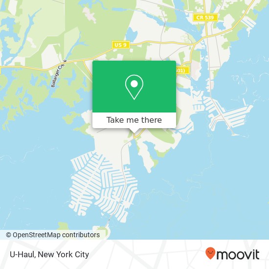 U-Haul map