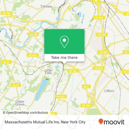 Massachusetts Mutual Life Ins map
