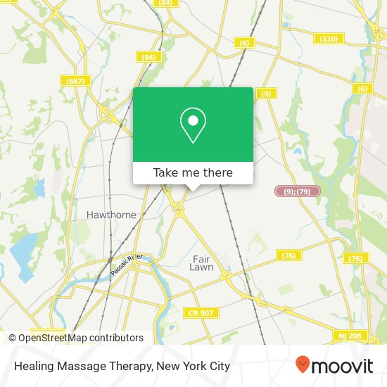 Mapa de Healing Massage Therapy