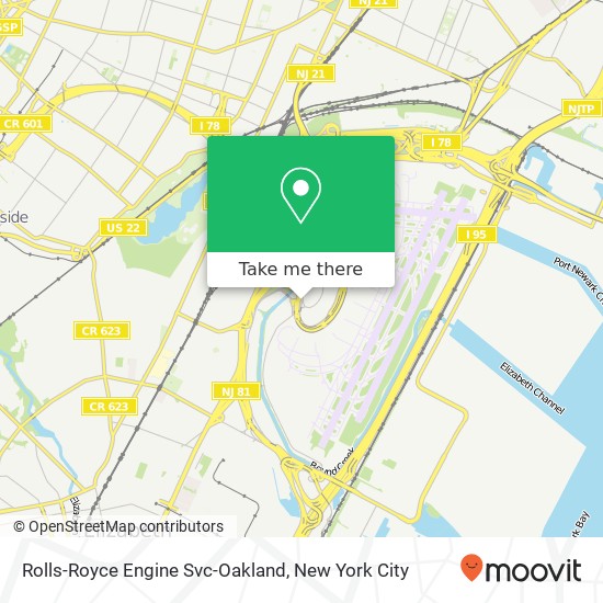 Rolls-Royce Engine Svc-Oakland map