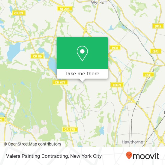 Valera Painting Contracting map