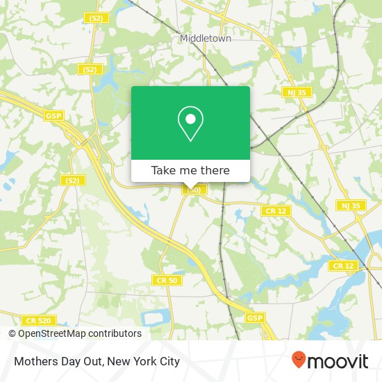 Mothers Day Out map