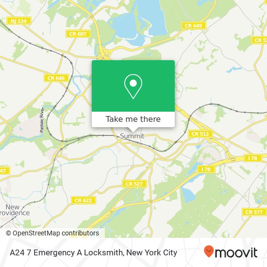 A24 7 Emergency A Locksmith map