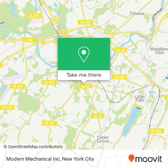 Modern Mechanical Inc map
