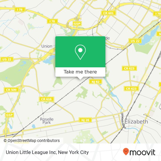 Mapa de Union Little League Inc
