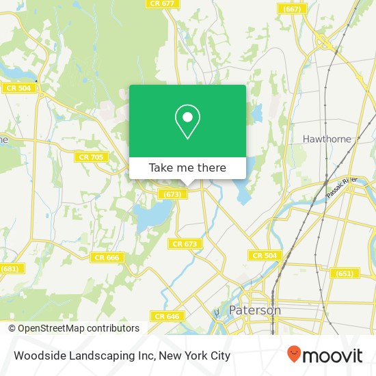 Mapa de Woodside Landscaping Inc