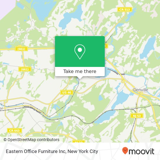 Eastern Office Furniture Inc map