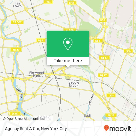 Mapa de Agency Rent A Car