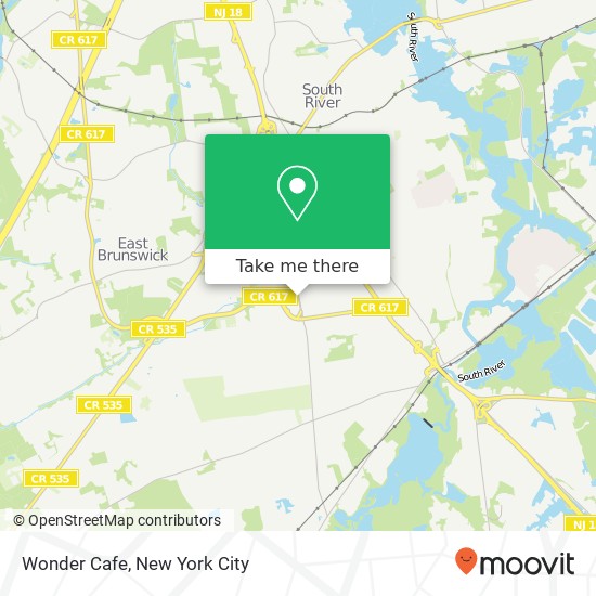 Wonder Cafe map