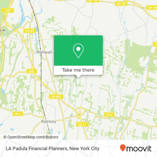 Mapa de LA Padula Financial Planners
