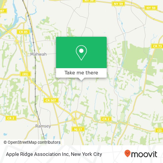 Apple Ridge Association Inc map