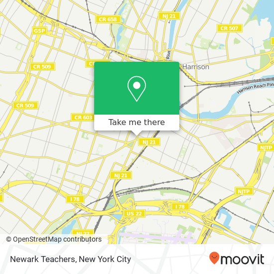 Mapa de Newark Teachers