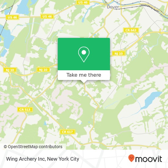 Wing Archery Inc map