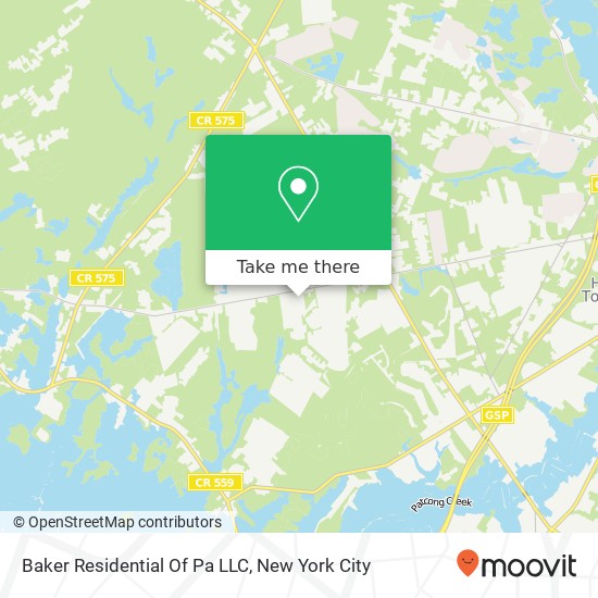 Mapa de Baker Residential Of Pa LLC