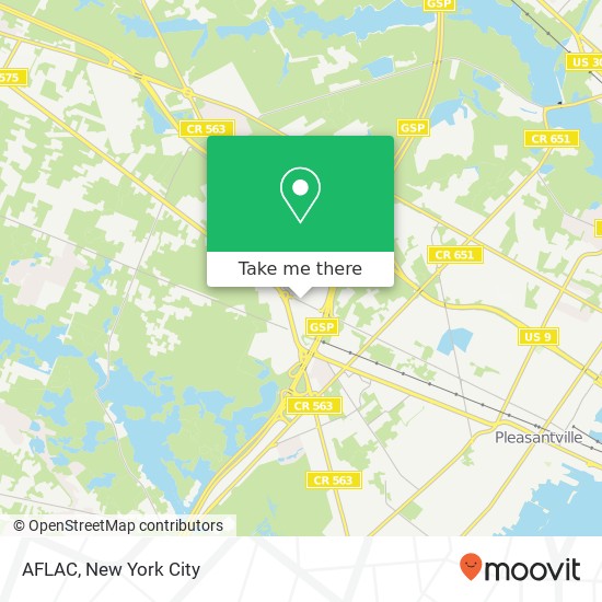 AFLAC map