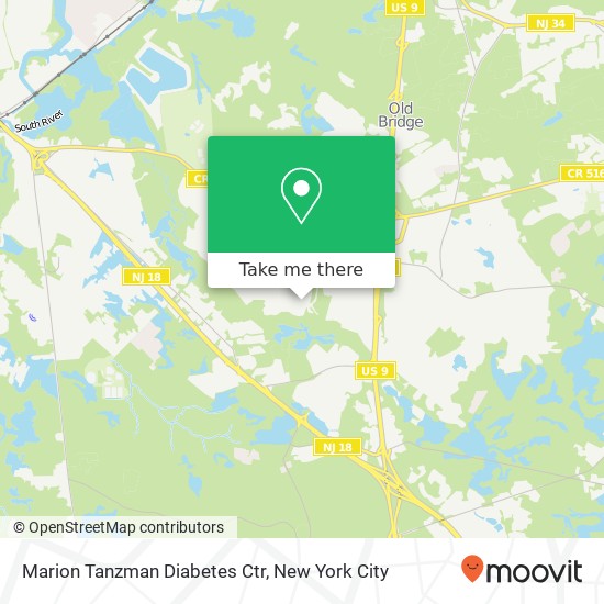 Marion Tanzman Diabetes Ctr map