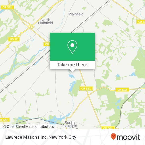 Lawrece Mason's Inc map