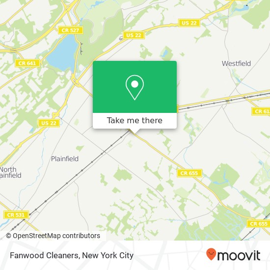 Mapa de Fanwood Cleaners