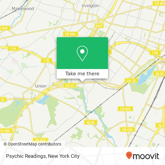 Psychic Readings map