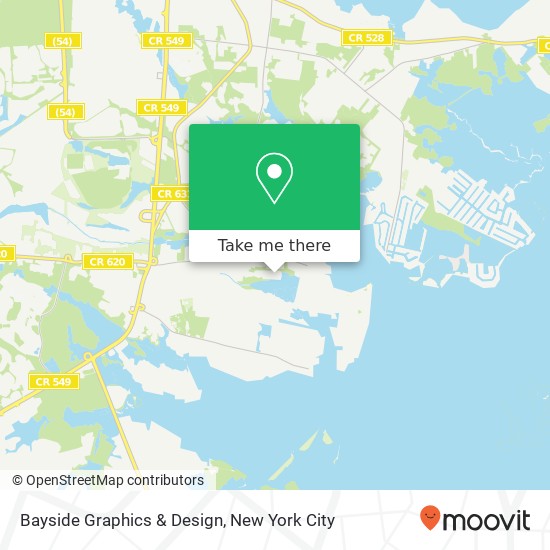 Bayside Graphics & Design map